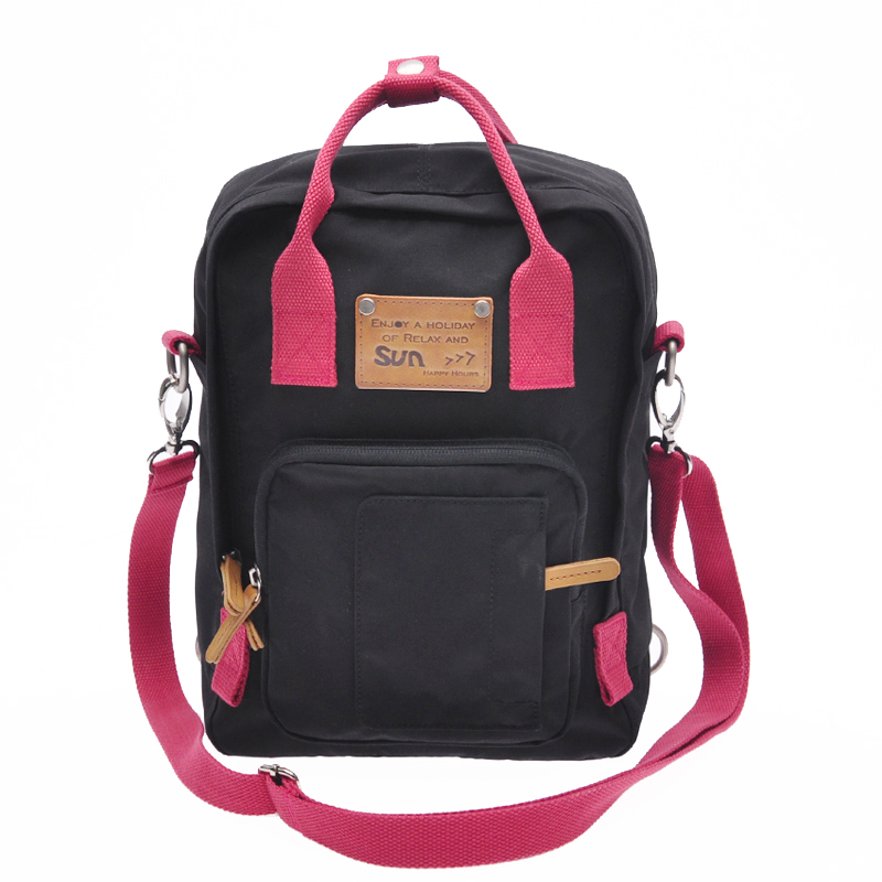 Black trendy school bags for girls