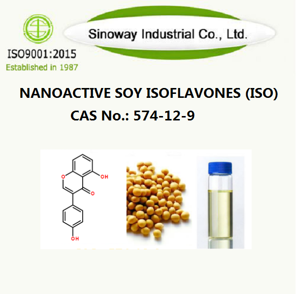 Isoflavones ถั่วเหลือง Nanoactive (ISO) 574-12-9