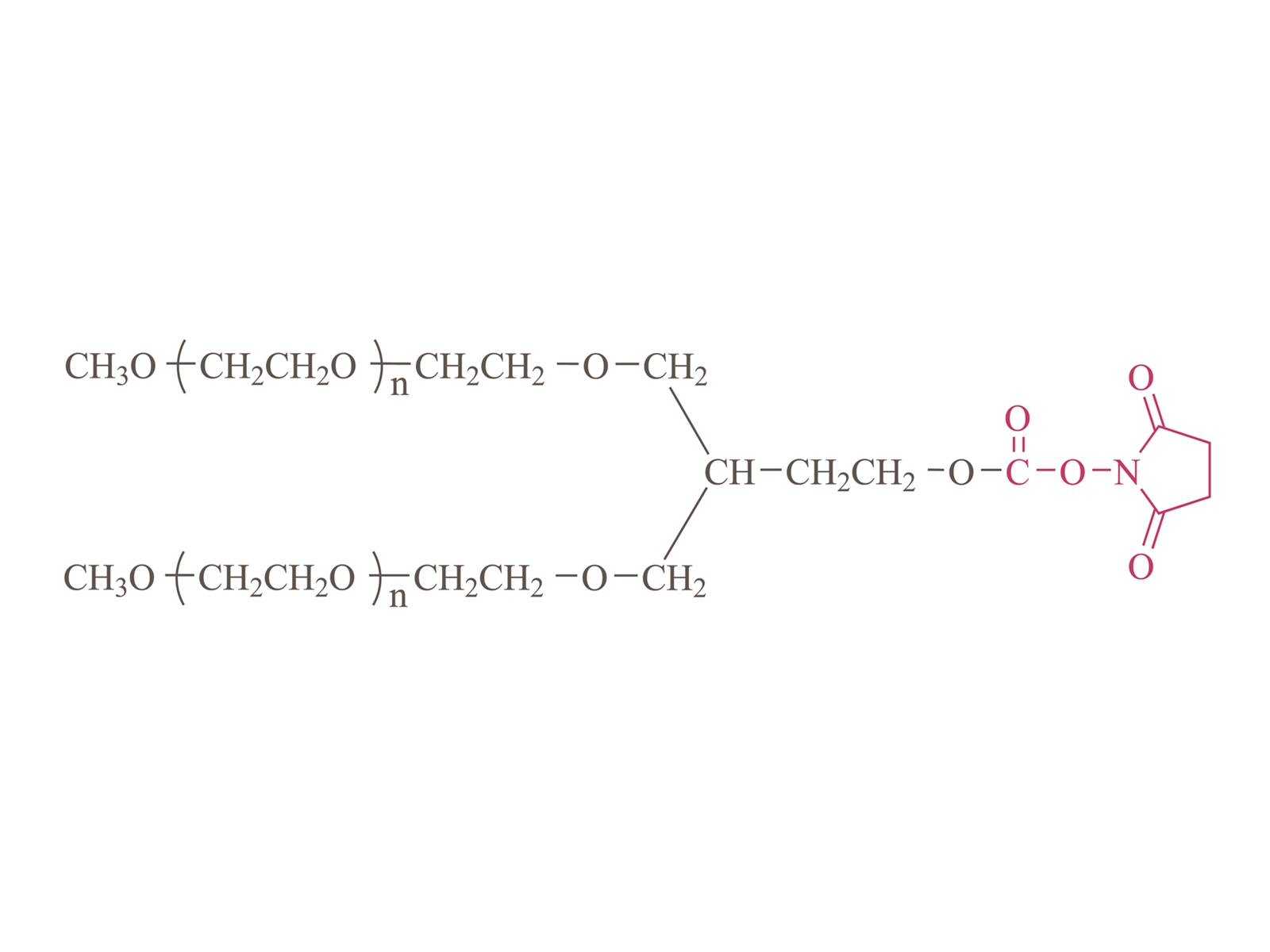 2-arm methoxypholy (เอทิลีนไกลคอล) Succinimidyl Carbonate (PT02) [2-arm peg-sc (pt02)]