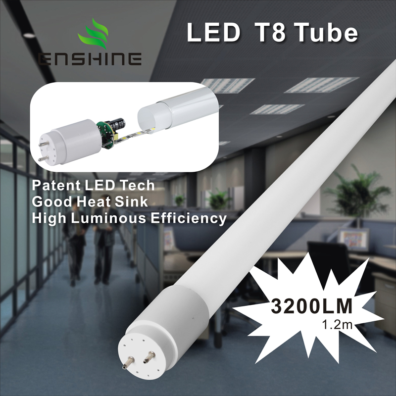 ประสิทธิภาพการส่องสว่างสูง LED T8 หลอด 6-32W YX-T8
