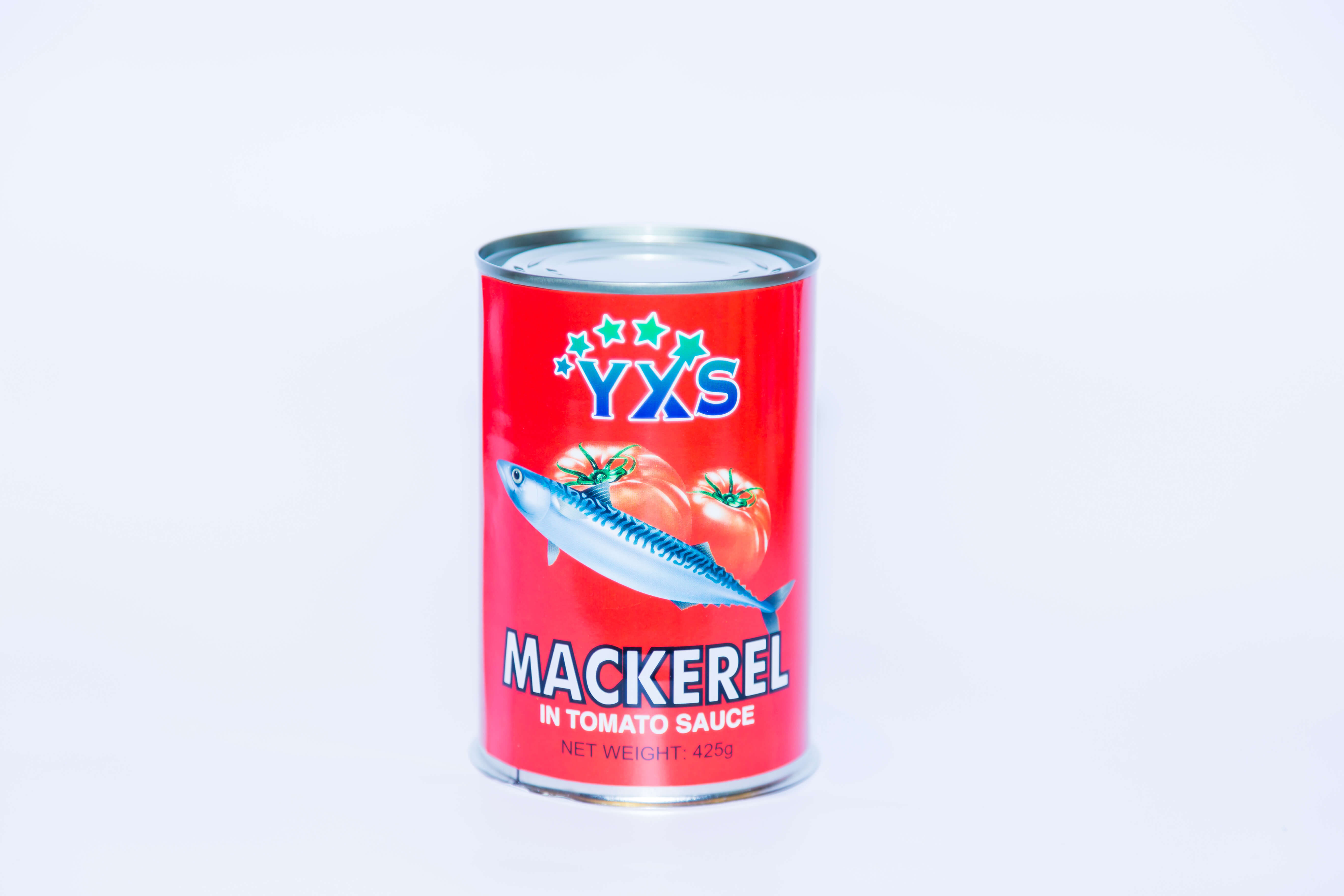 ปลาแมคเคอเรลกระป๋องในซอสมะเขือเทศด้วยตัวเลือกพริก