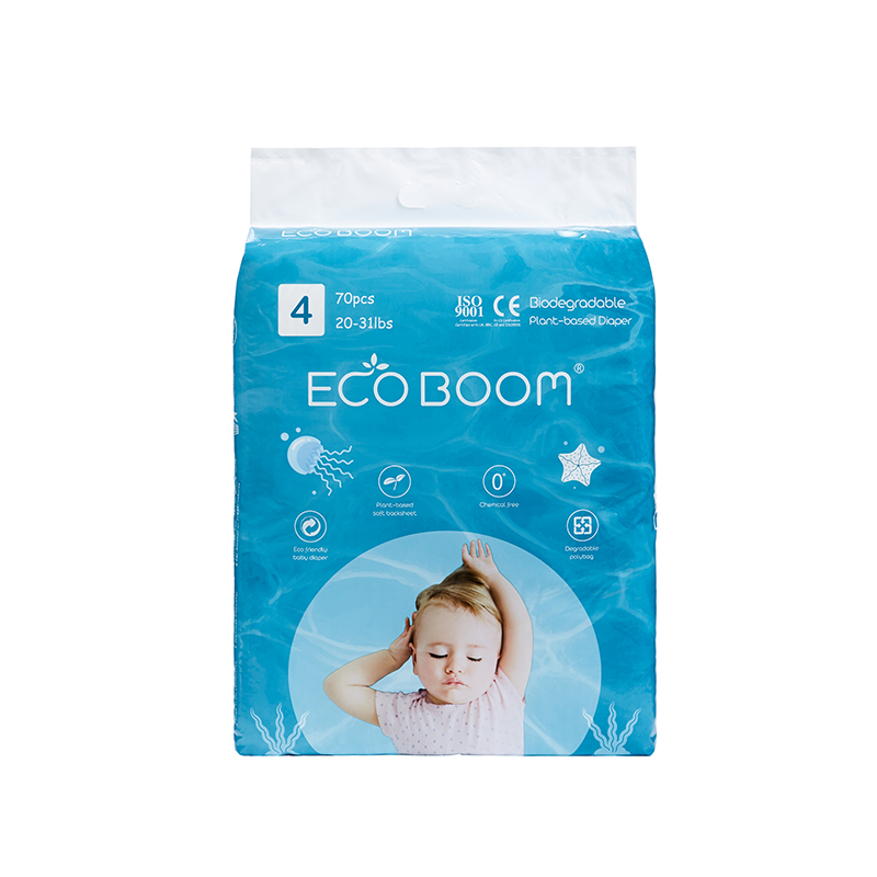 Eco Boom เป็นมิตรกับสิ่งแวดล้อมอ่างอาบสมานจากพืชที่ใช้บิ๊กแพ็คทารกใน Polybag L