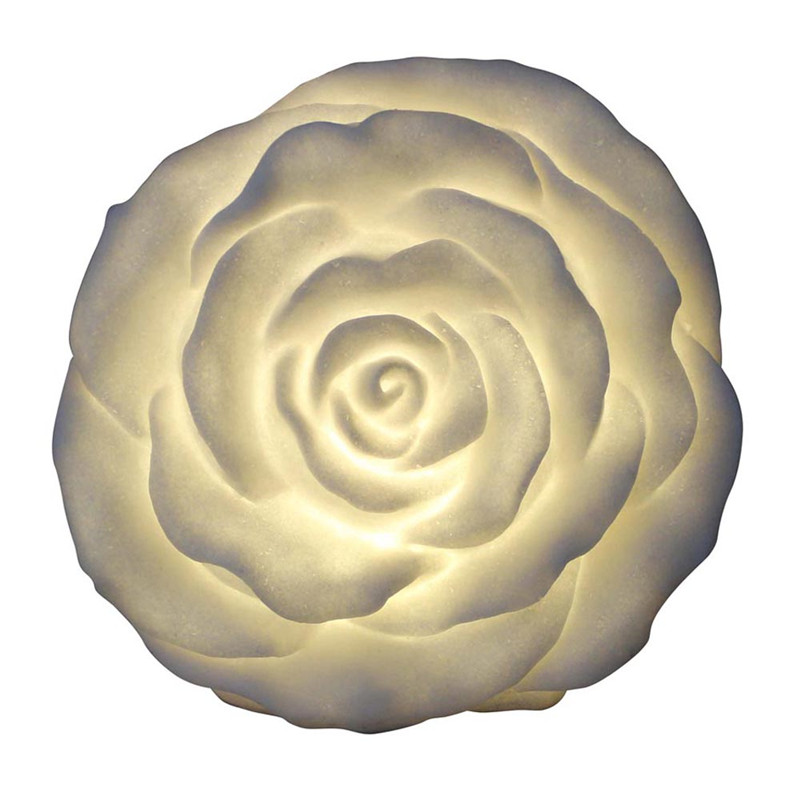Sandstone Flower Rose Lamp Garden & Home Décor LED LED