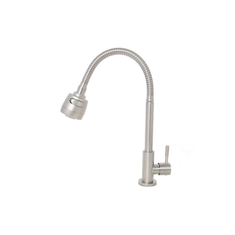Deck Mount Stainless Steel Cold Water Tap.