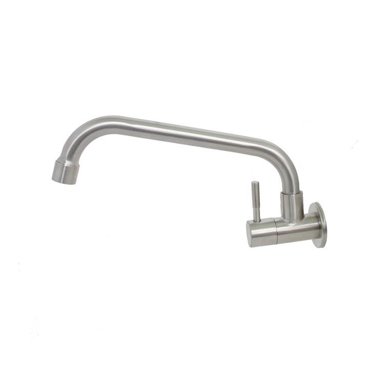 Wall Mount 304Sus Sink Cold Water Tap