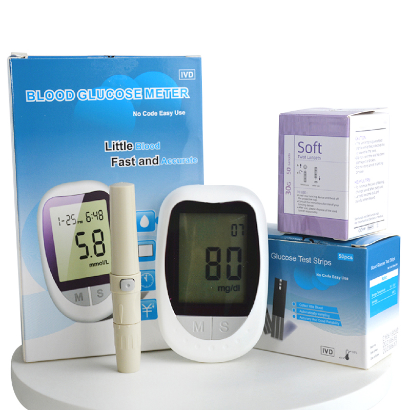 Diabetes Digital Glucometro Blood Glucose Meter Testing Machine Little เลือดเร็วและแม่นยำ