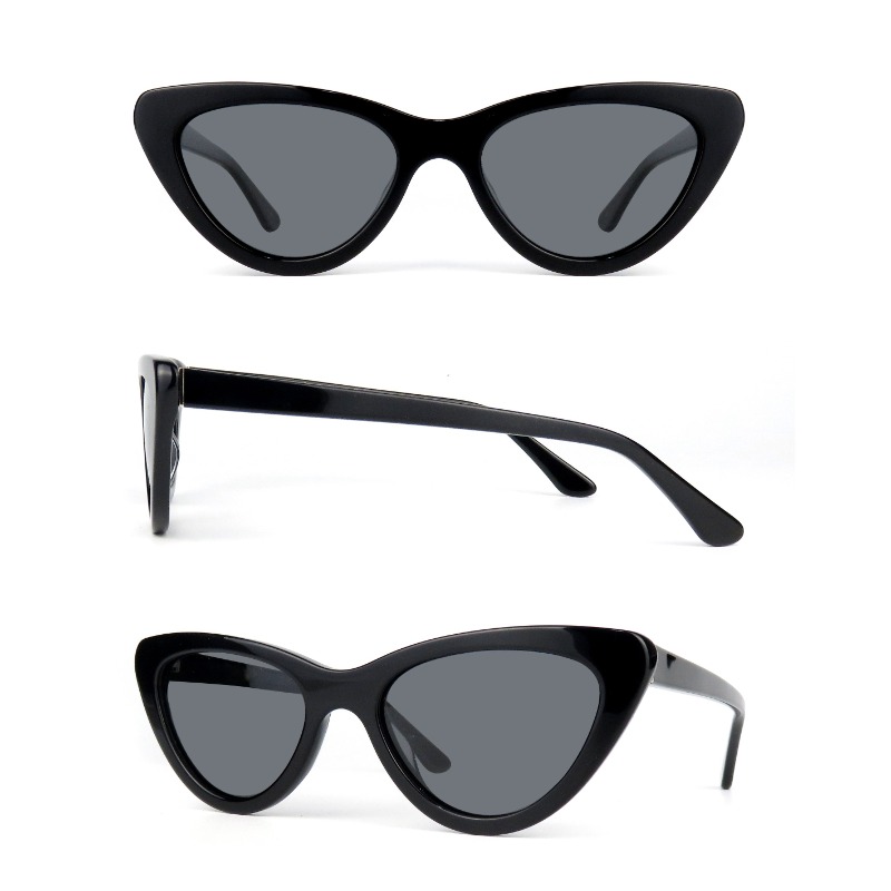 โลโก้ที่กำหนดเองแว่นกันแดดแว่นกันแดดตาแมวแมวราคาดี 3 UV400 โปรโมชั่น Acetate หญิงและชายแฟชั่นแว่นตากันแดด Unisex