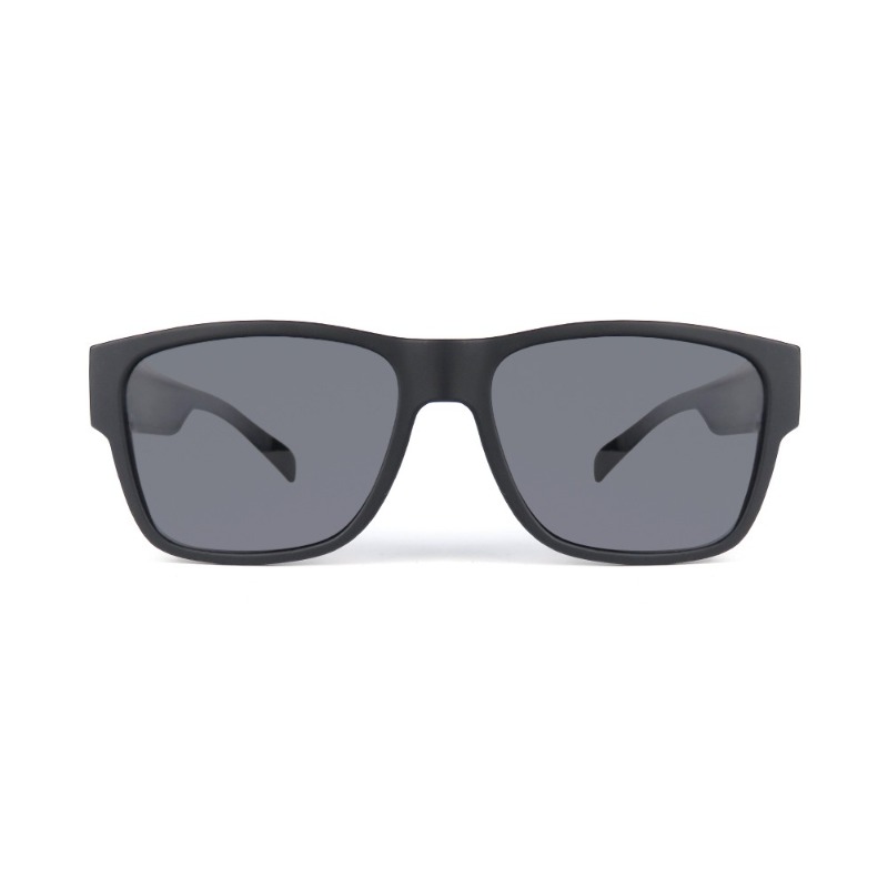 แว่นกันแดด PC สีดำ 2022 แว่นสายตากลางคืนแว่นตาขับรถฝาครอบโลโก้ที่กำหนดเอง