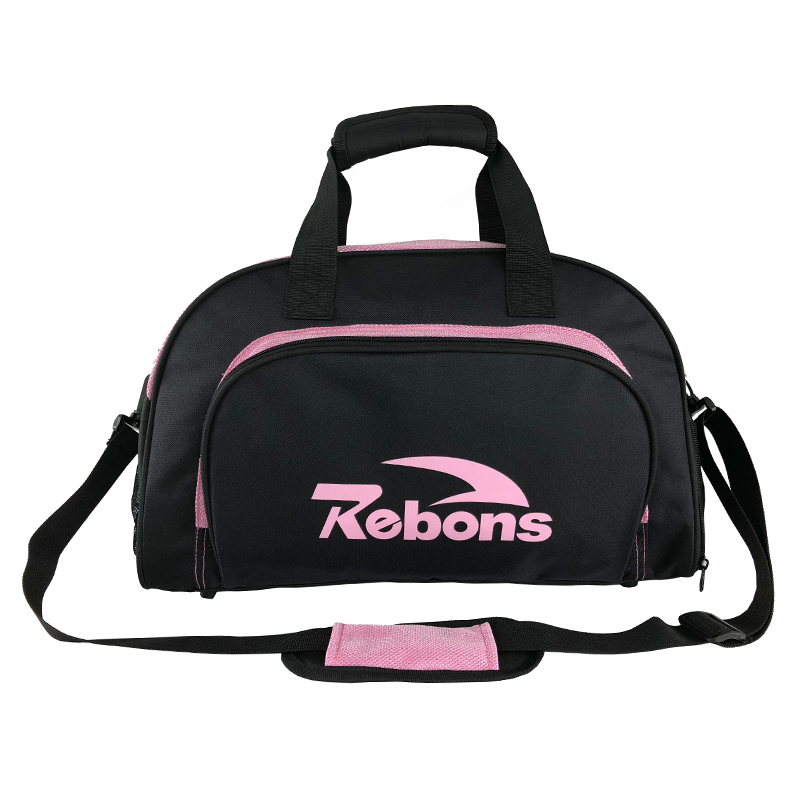 กระเป๋าเดินทางกีฬาสีชมพูสำหรับผู้หญิง