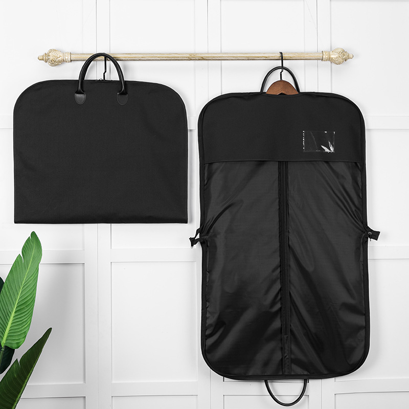 กระเป๋าใส่เสื้อผ้าสีดำขายส่งพับได้ราคาถูกและมีคุณภาพสูงพร้อมดีไซน์
