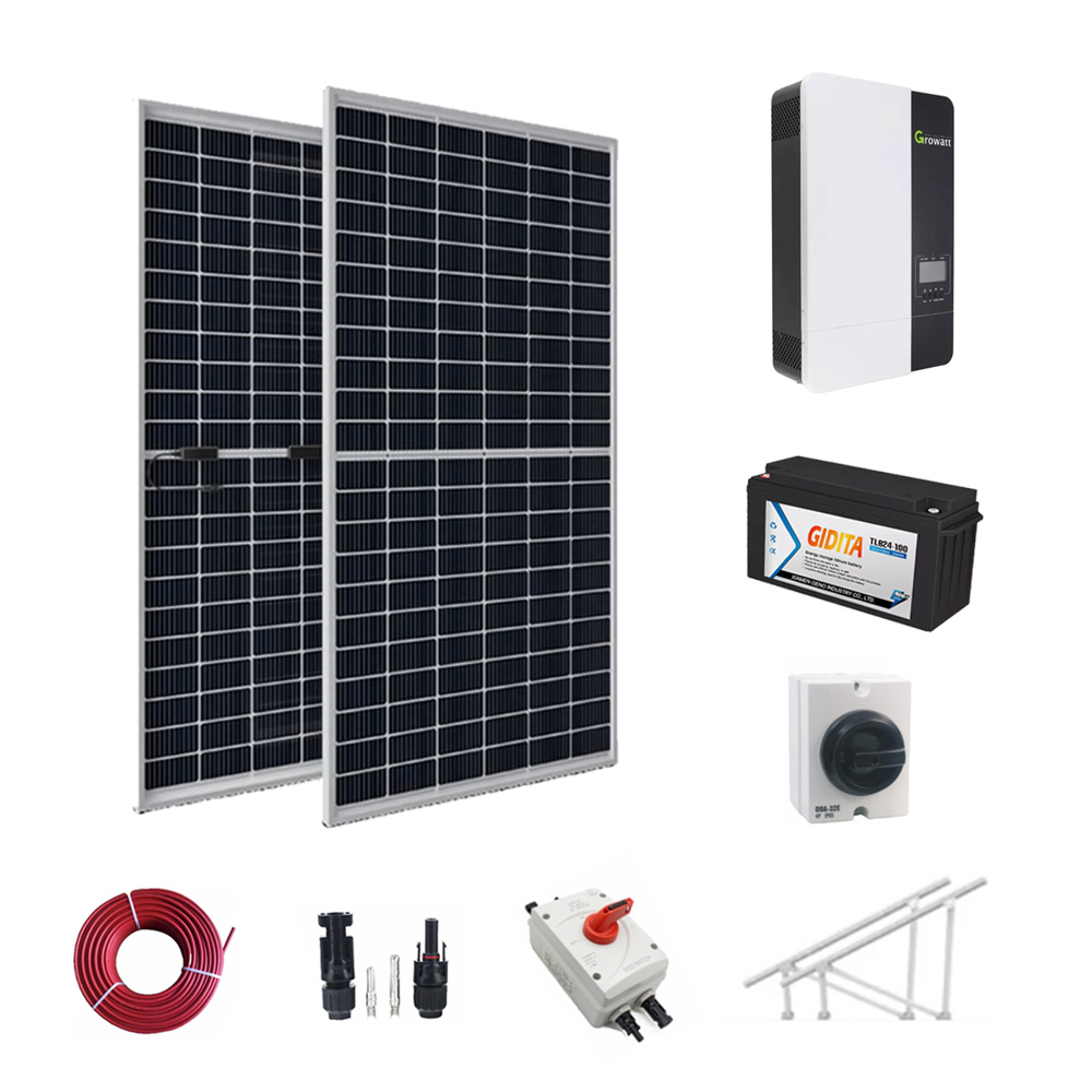 Home Off Grid ระบบพลังงานแสงอาทิตย์ 5kwh 10kwh 15kwh 20kwh ชุดระบบพลังงานแสงอาทิตย์ในบ้าน Smart Hybrid Photovoltaic