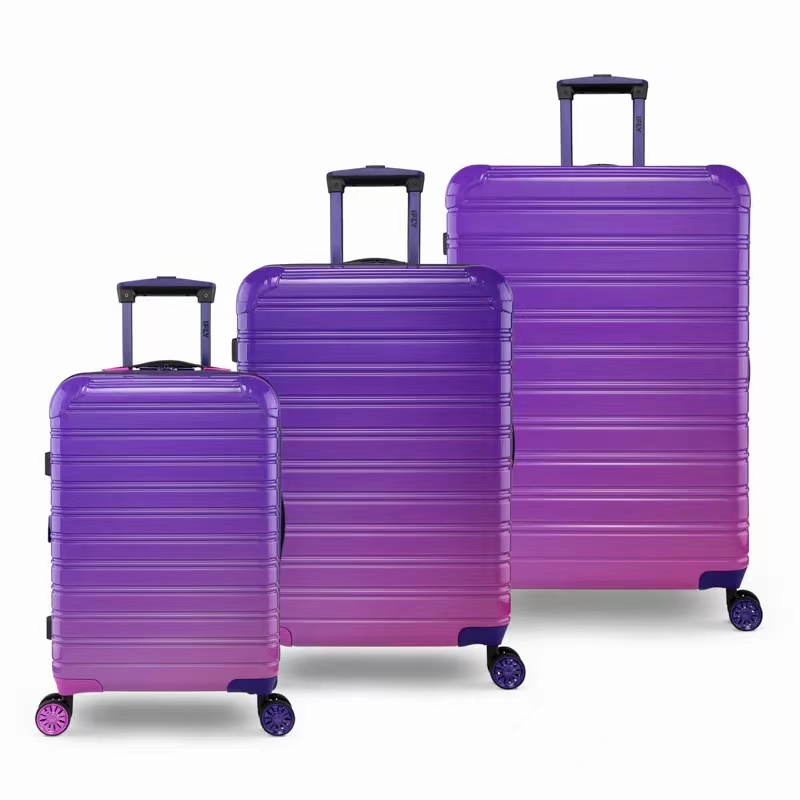 2022 ขายส่งกระเป๋าเดินทาง กระเป๋าเดินทางล้อลาก สีม่วงไล่โทนสีสวยงาม 360 ล้อสากล กระเป๋าเดินทาง
