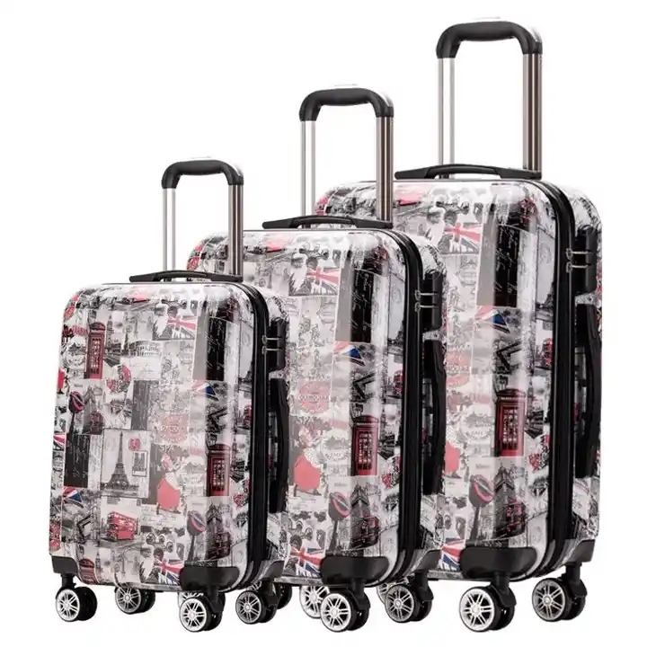 กระเป๋าเดินทางแบบพกพา กระเป๋าเดินทาง กันน้ำ ABS + PC รถเข็น เคส ชุดกระเป๋าเดินทางแบบแข็ง กระเป๋าเดินทาง